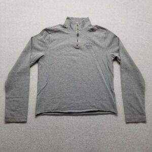 Abercrombie & Fitch‎ Sweater Mens Large Gray Pullover Mock Neck Zip Casual Boxy